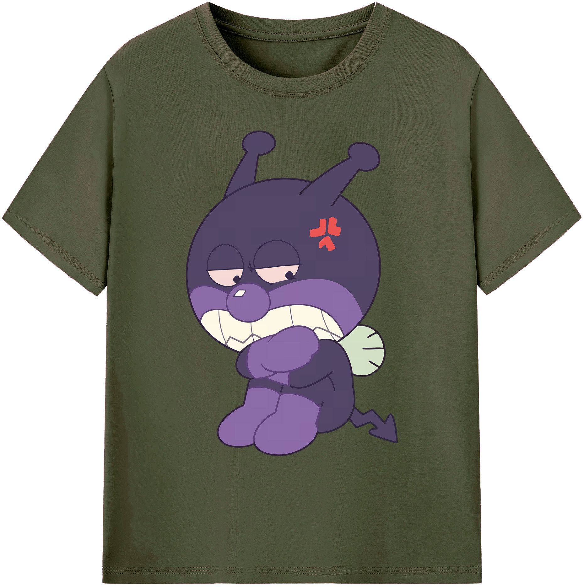 （画像用） アンパンマン Anpanman 綿100％ メンズ半袖Tシャツ｜肌触りやわらか＆通気性